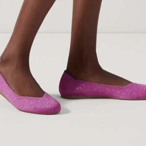 Rare Rothy’s ‘The Flat’ Limited Edition Shoes - Metallic Bloom